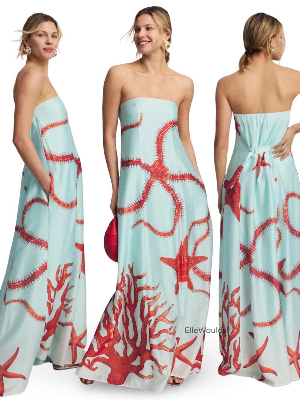 Muma World Ursa Strapless Maxi Dress Size Small US 4 $595